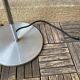 Lampe lampadaire liseuse Delmas vintage années 70 chrome & alu