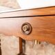 Meuble vasque ancien marbre et bois de style Louis-Philippe