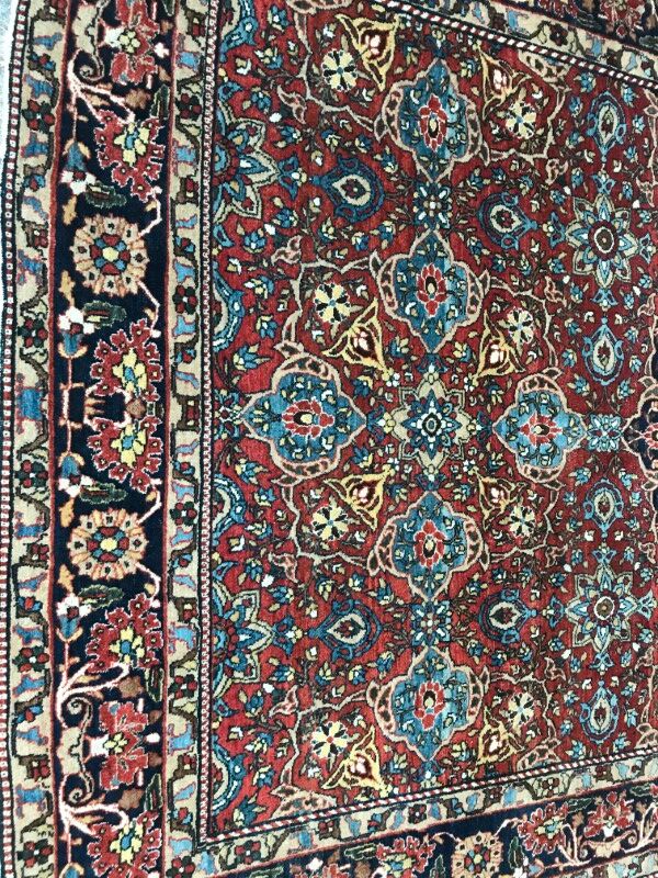 Very nice old Persian rug Esfahan fine handmade 150 X 218 CM