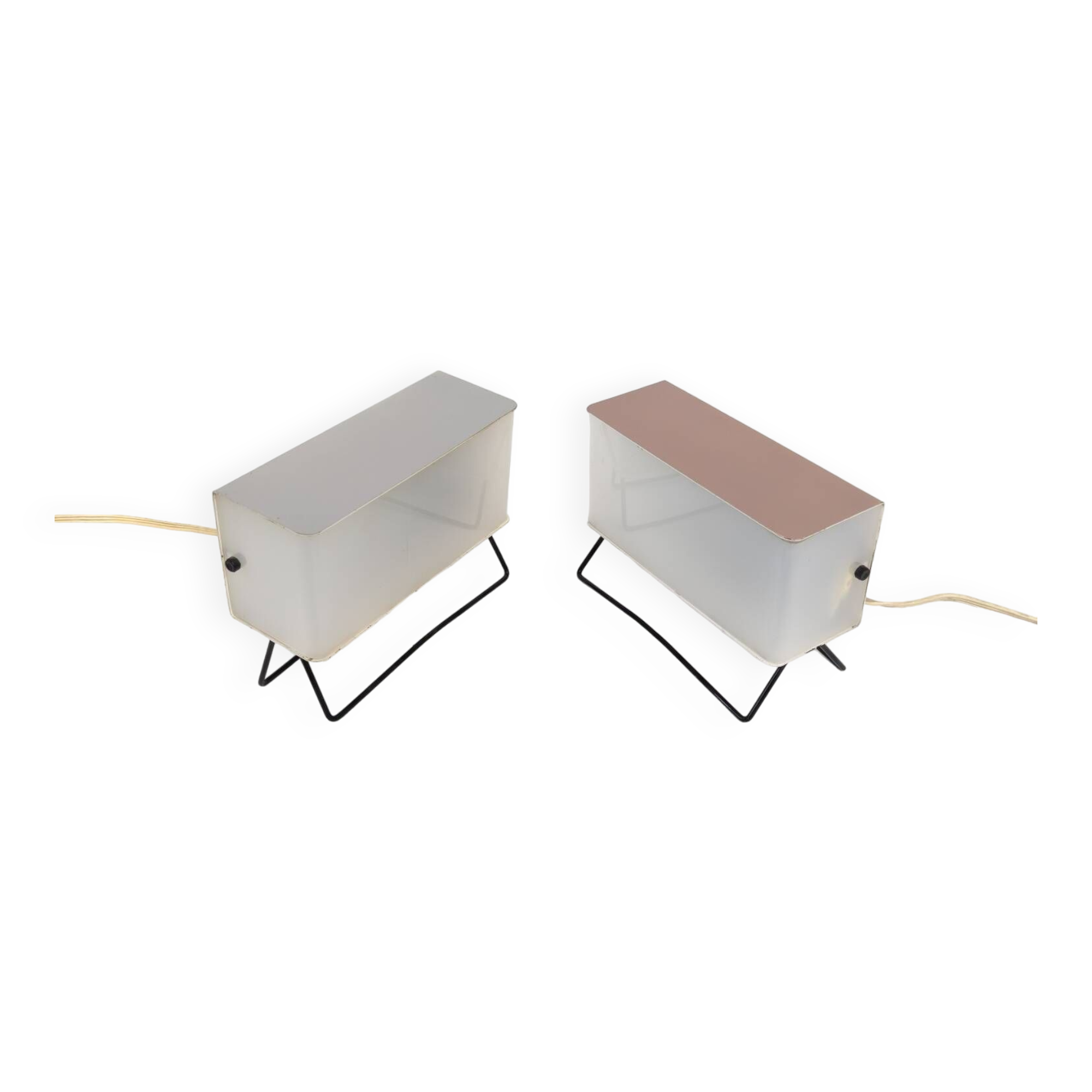 Pair of Mid Century table lamps by Pokrok Žilina, 1960s