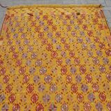 Tapis kilim jaune fait main