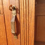 Library cabinet Art Deco columns with godrons