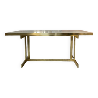 Brass table 1970 Italian lacquer