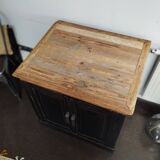 Buffet Noir et Bois Ancien