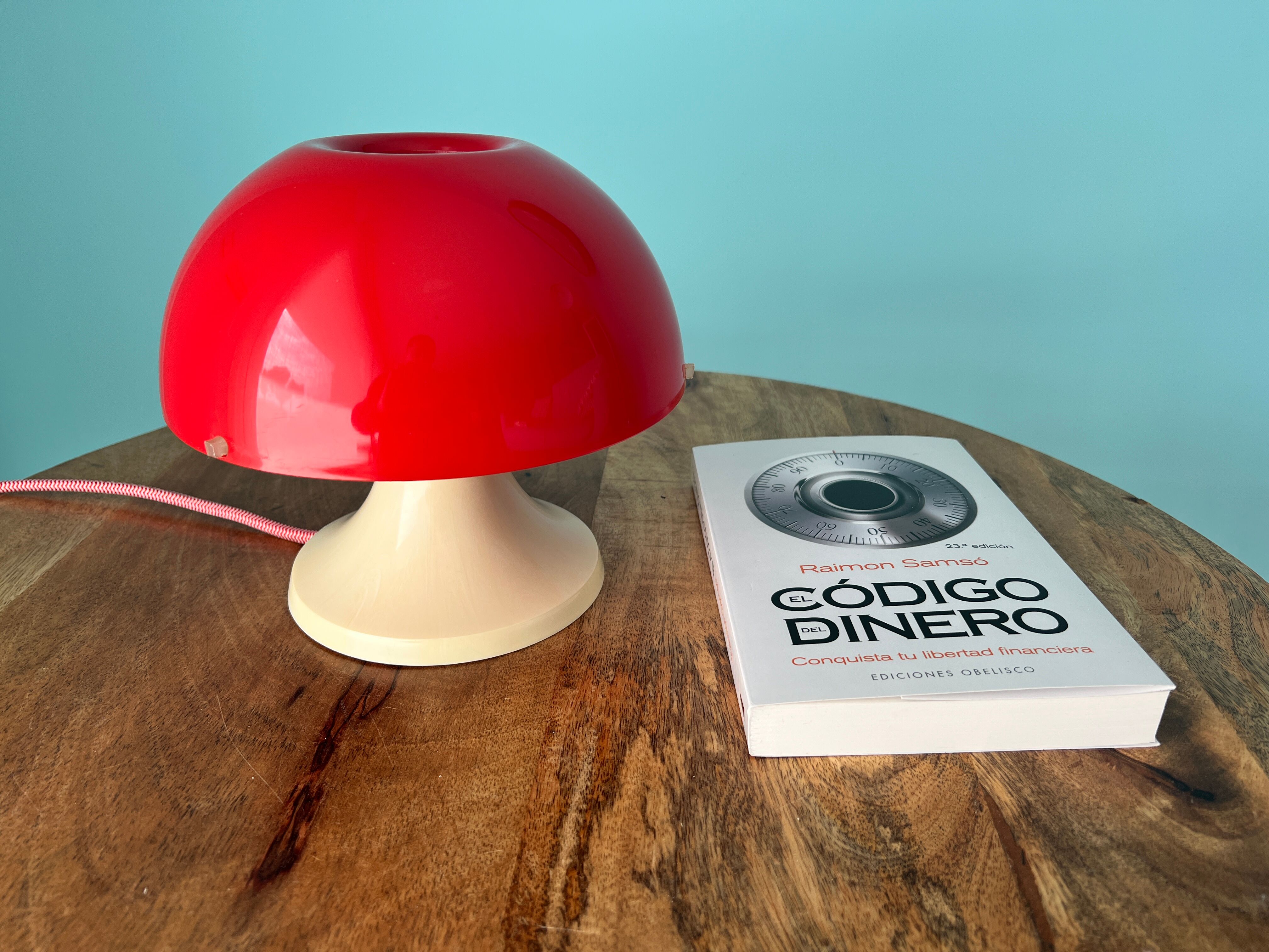 Red mushroom lamp 1970