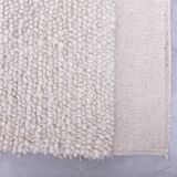 9x10 Handmade Wool White Moroccan Rug, 266x296Cm