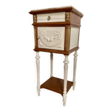 Bedside table with marble