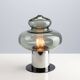 Space age chrome and glass table lamp