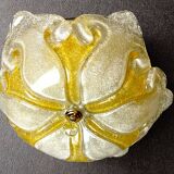 Murano glass effect flush mount light
