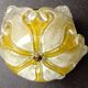 Murano glass effect flush mount light
