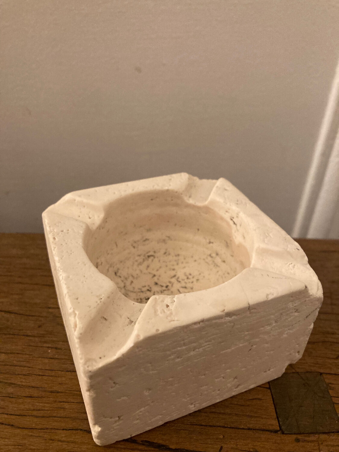 Travertine ashtray