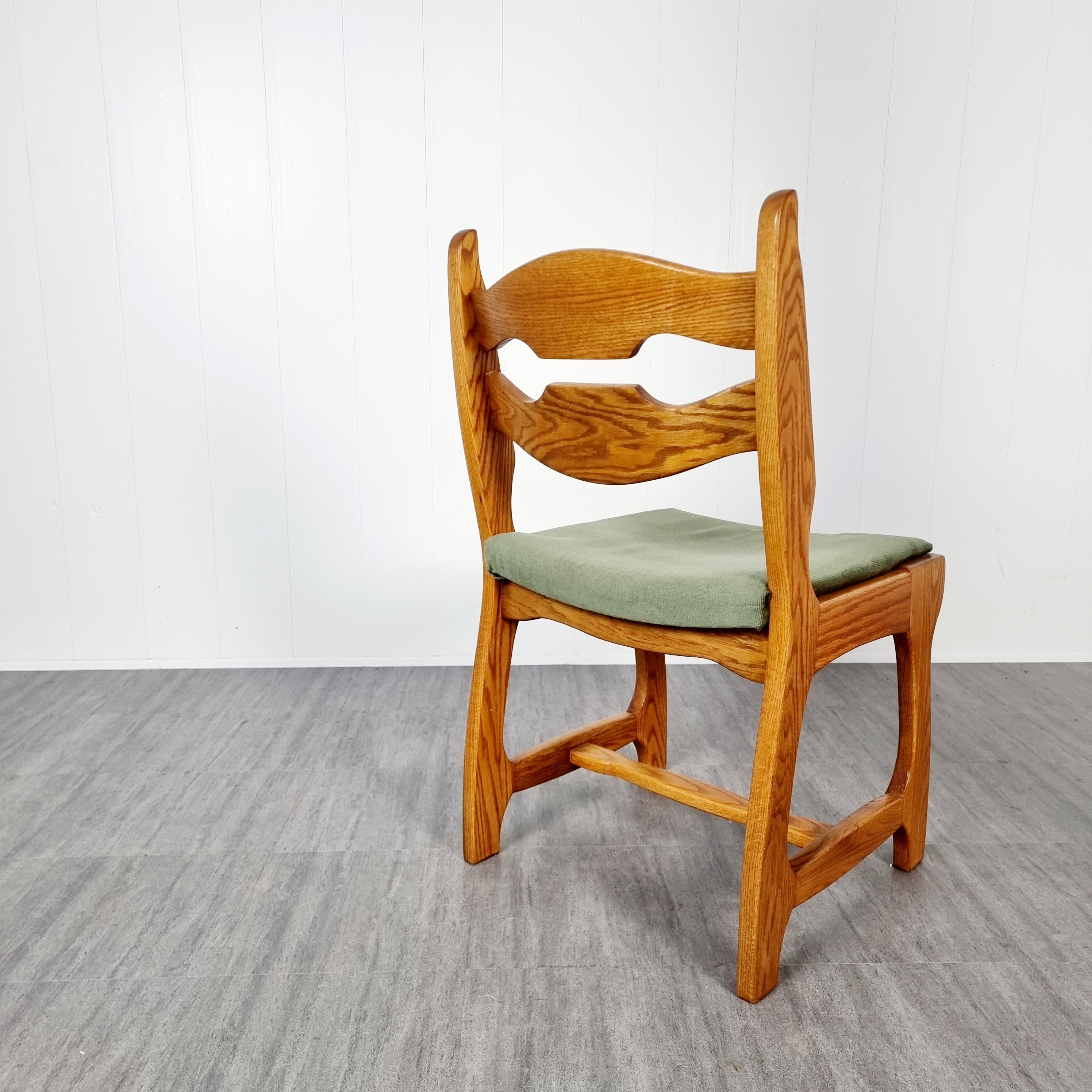 6 brutalist dining chairs