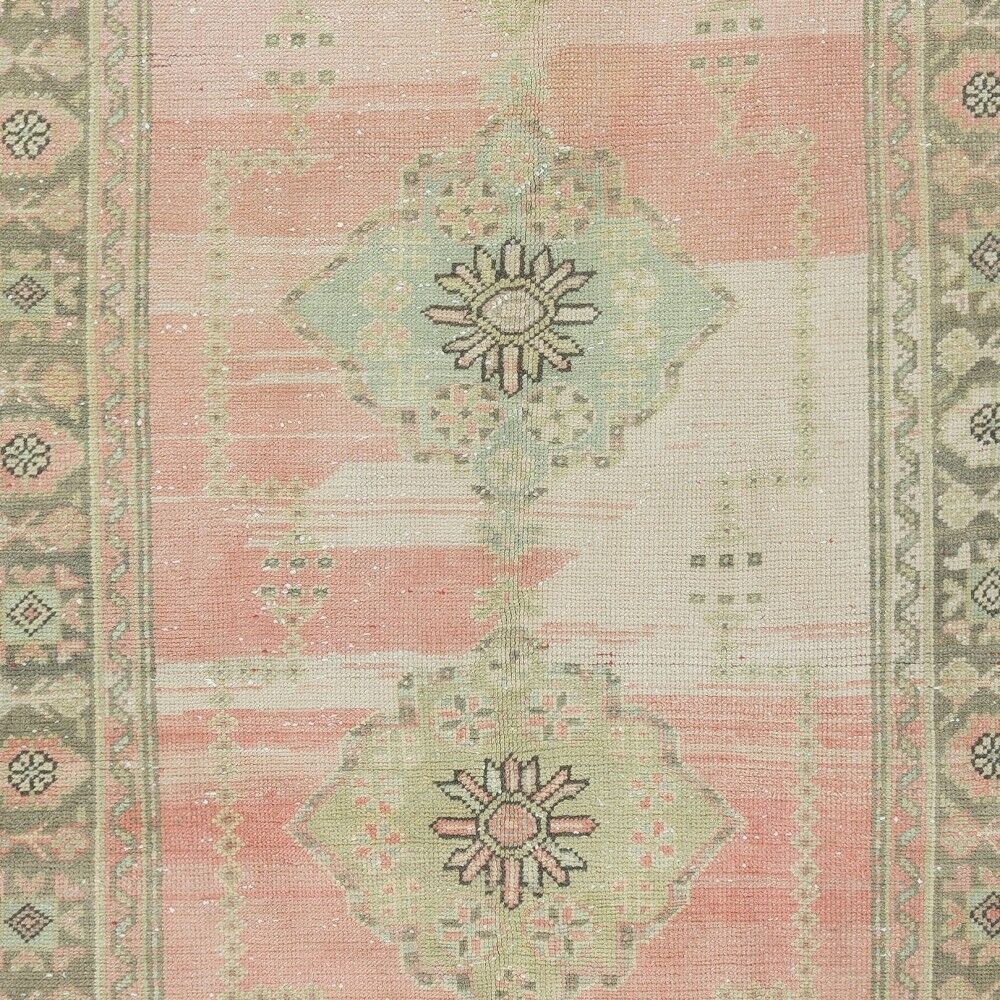 Vintage Runner Rug for Kitchen. Handmade Hallway Rug. Turkish Stair Rug