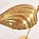 Pair of brass shell lamps, adjustable height, 1960