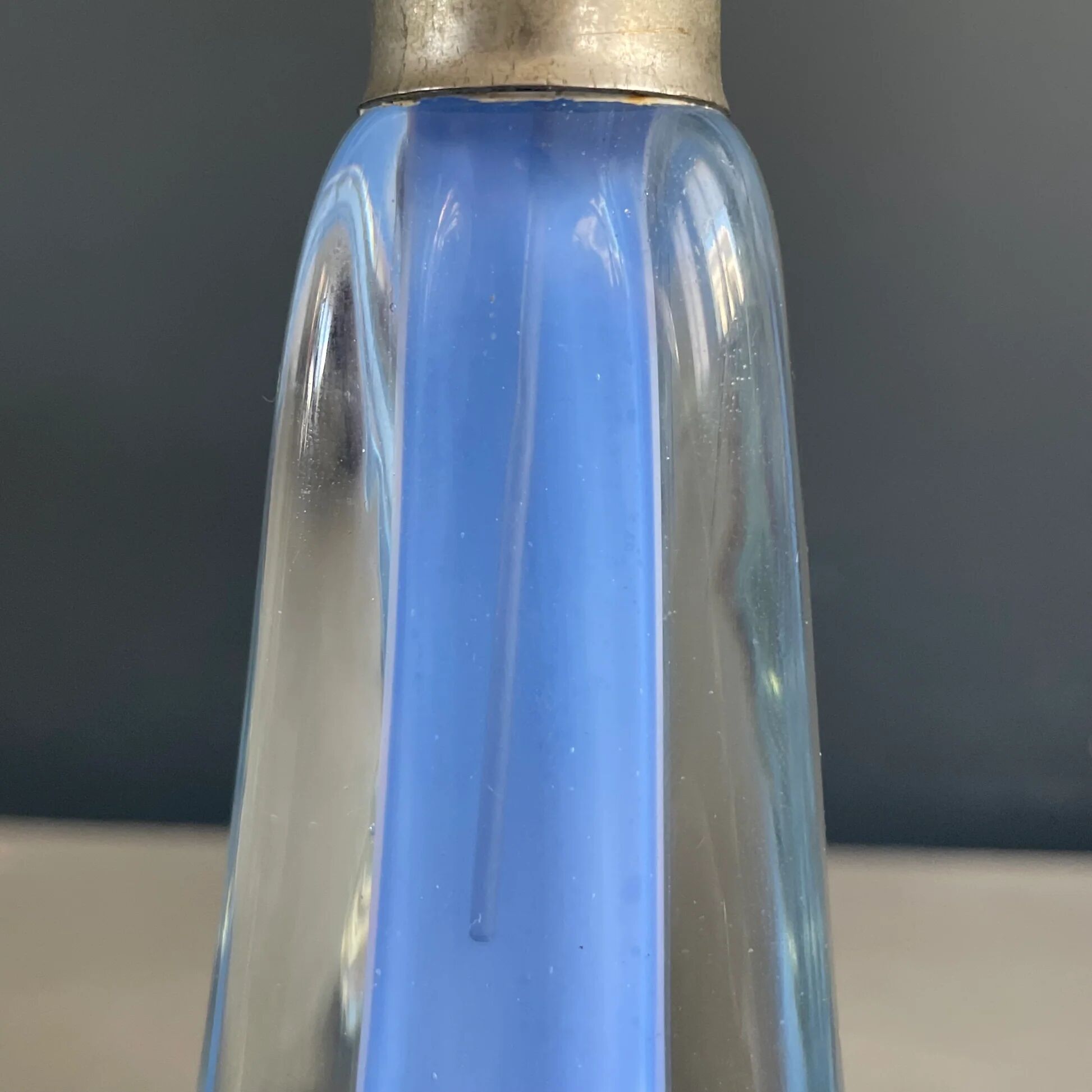 Two-coloured blown glass set