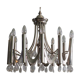 Lustre Stilkronen par Oscar Torlasco Italie 1970
