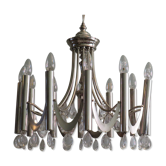 Lustre Stilkronen par Oscar Torlasco Italie 1970