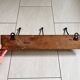 Carved Art Nouveau Coat Rack in Carved Oak