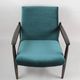Fauteuil en velours vintage par Edmund Homa années 1970