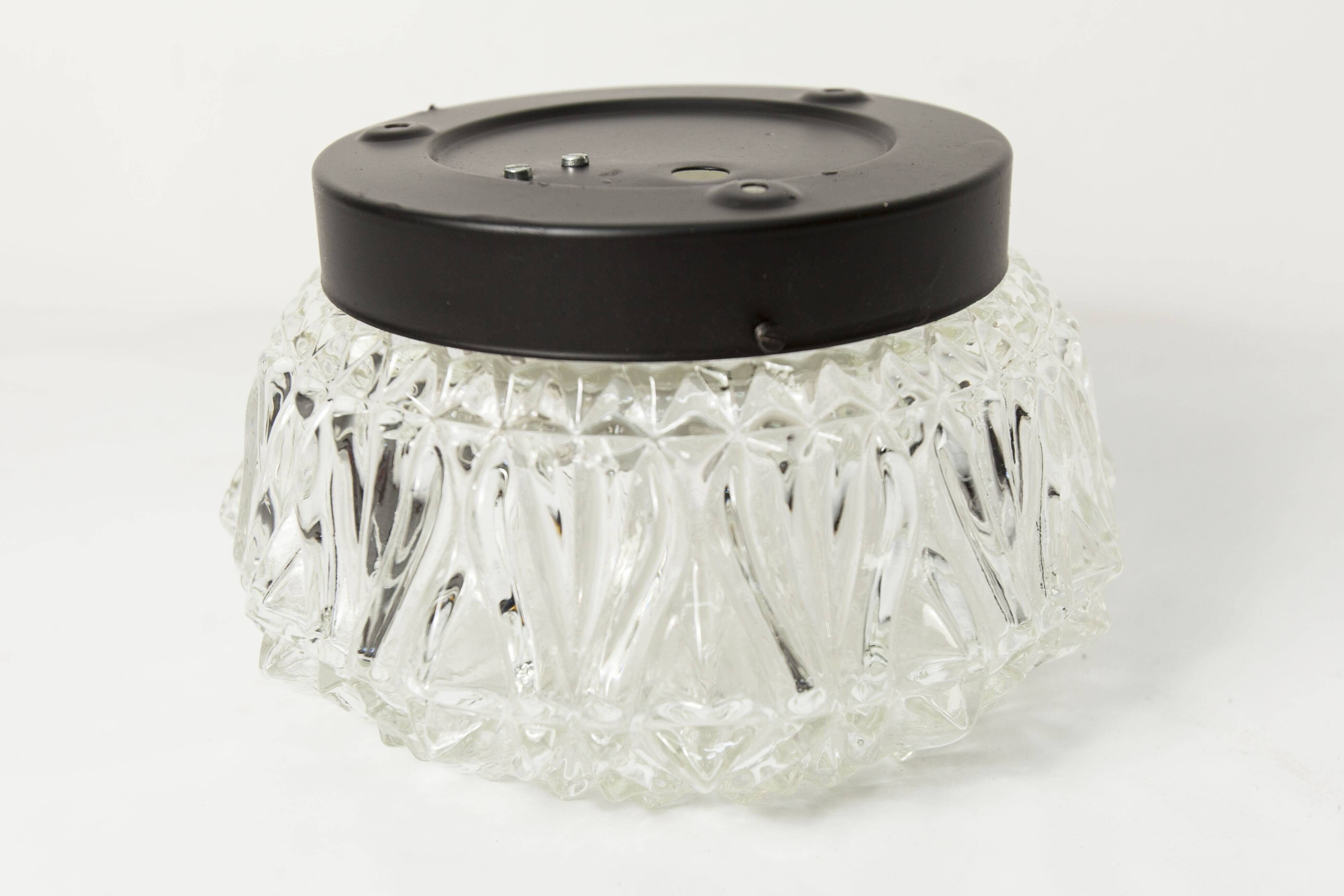 1960s floral round ceiling light