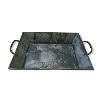 Old metal tray