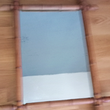 Miroir ancien "cadre bambou" 45 x 57 cm