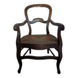 Louis Philippe straw armchair