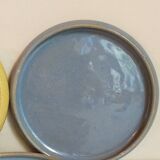 Seven vintage potter's sweet treat plates