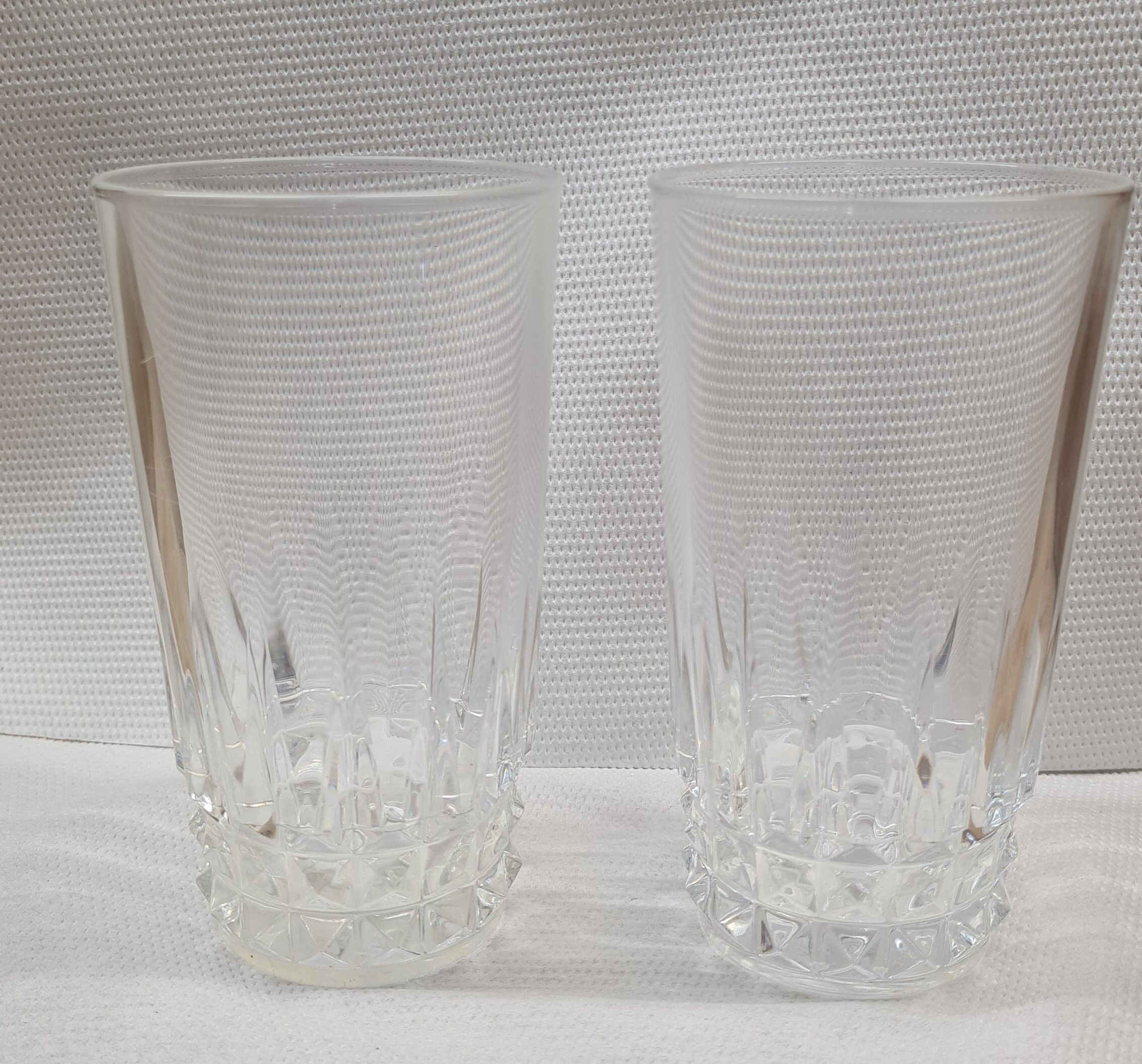 Arques crystal "tube" whisky glasses Tuileries Villandry