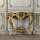 Console de style Louis XV en bois doré XIXème siècle
