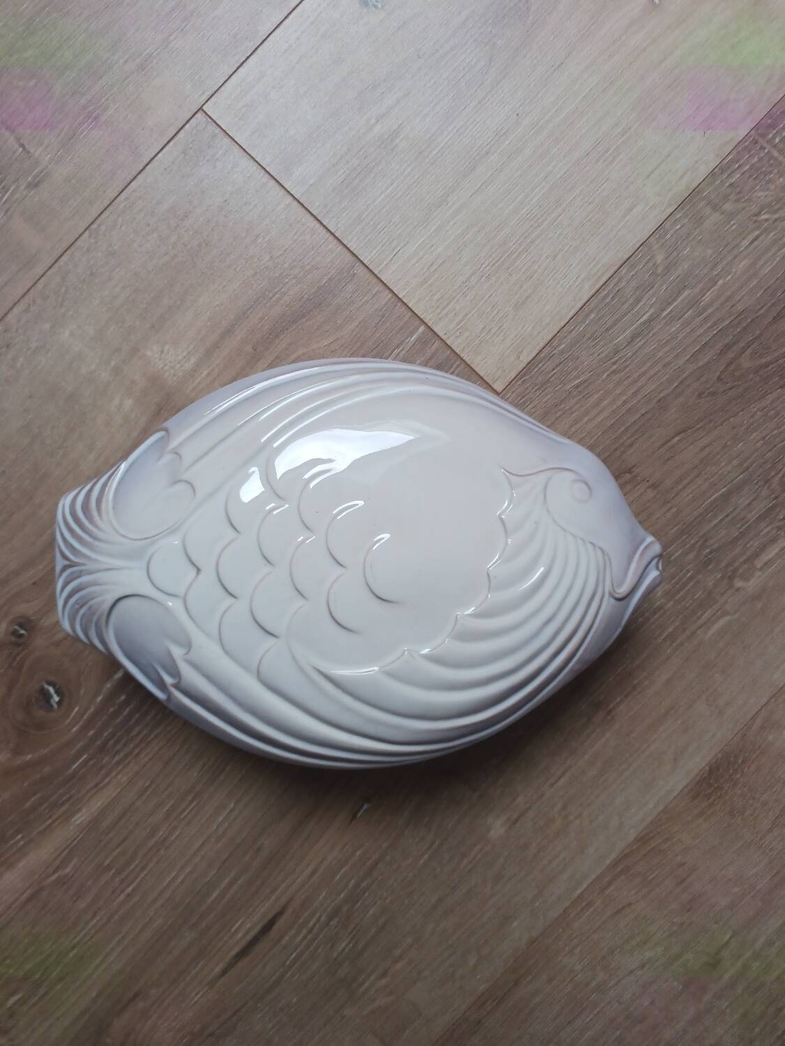 Plat poisson avec couvercle en céramique de Sarreguemines