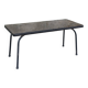 Table basse années 50 en opaline noire