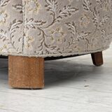 Canapé "Banane" danois 2 places des années 1970, velours d'origine.