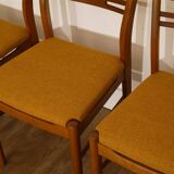 Set of 4 Scandinavian chairs from the 1960s