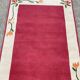 Hand-tufted wool rug "Blütenbordüre" Tisca 1980s France