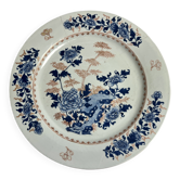Japan, Imari porcelain plate with bamboo and peonies, 19th century.