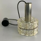 60s 70s ceiling lamp glass lamp light Sölken Leuchten Space Age 60s 70s