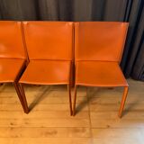 A set of six Pasqualina chairs by Grassi & Bianchi, Enrico Pellizzoni, Italy, 1980s.