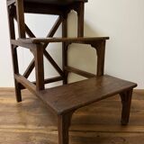 Library step ladder in oak