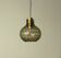 Bubble Glass & Brass Pendant by Helena Tynell for Limburg, 1960s