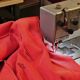 Vintage Montis Butterfly lounge chair by Gerard van den Berg in red leather