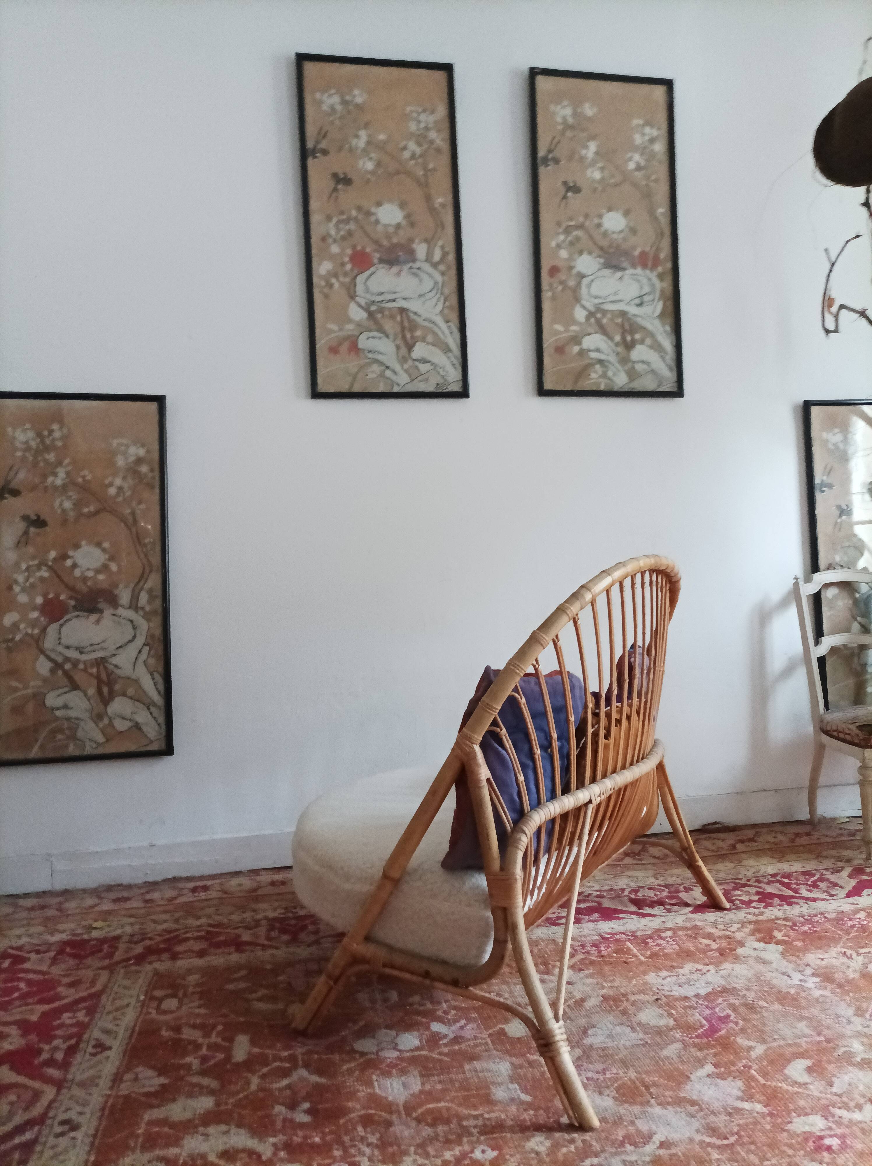 Rattan armchair from the 60s