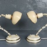 Paire de Lampes de table articulées, années 60
