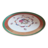 Hand painted pie dish. Bouquet of flowers. Limoges;