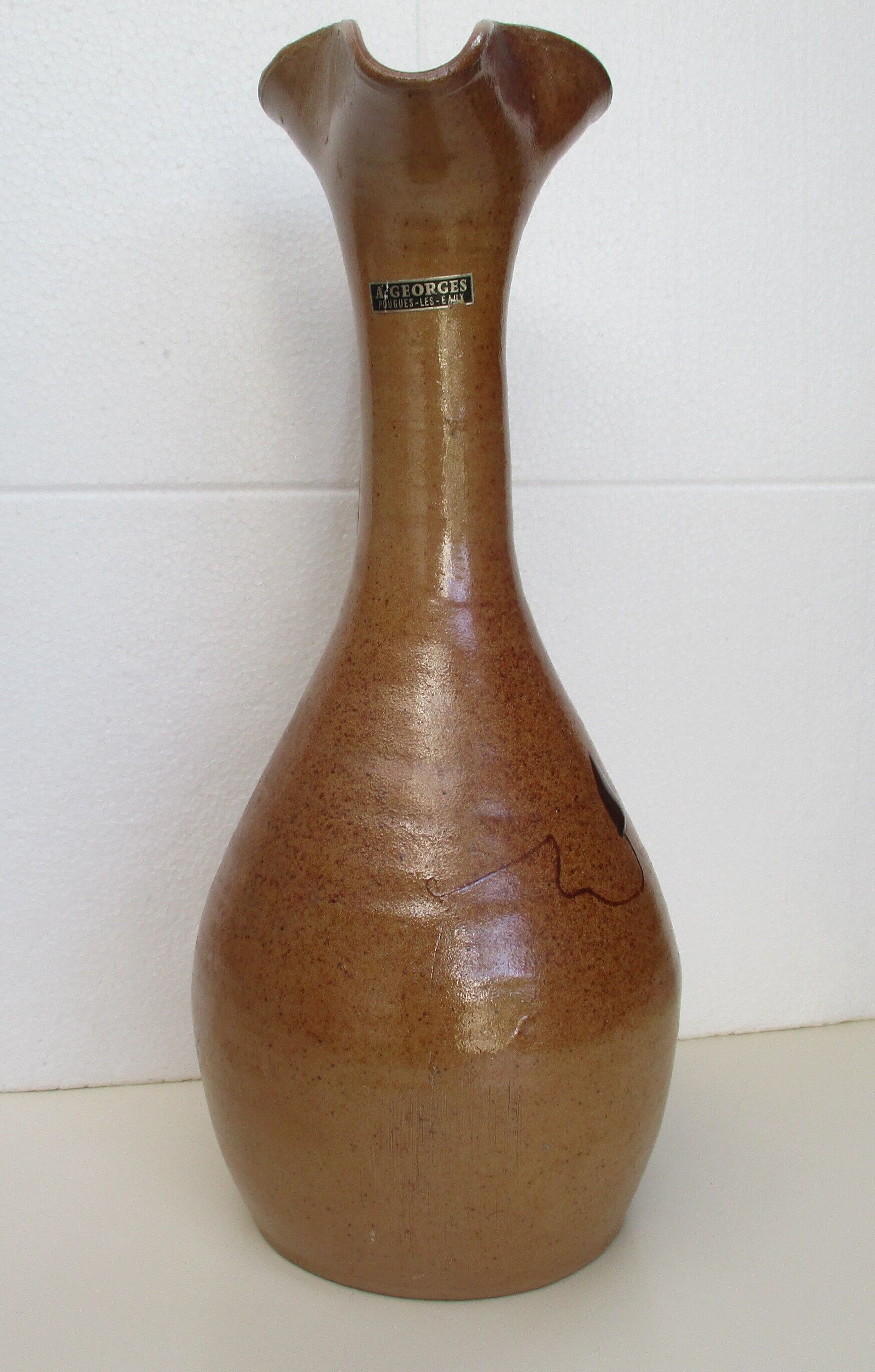 Large pitcher pitcher broc of the smence Georges Pougues the waters