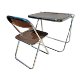 Platone desk set and Plia Platone chair by Giancarlo Piretti Edition Anonima Castelli