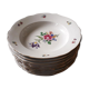 Series of 10 hollow plates in German porcelain Bavaria