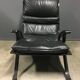 Fauteuil Pep Bonet Tuman en similicuir noir pour Levesta, vers 1969
