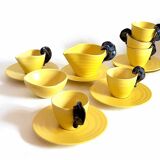 Tea set in vintage ceramic design 60s