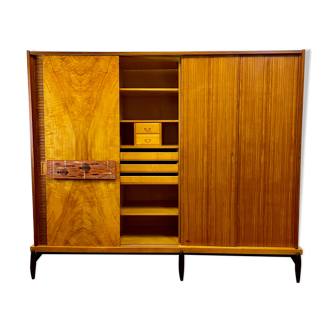 Mid century 4-door wardrobe
